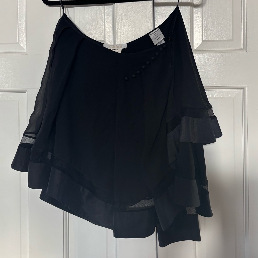Chloe Black Layered Skirt